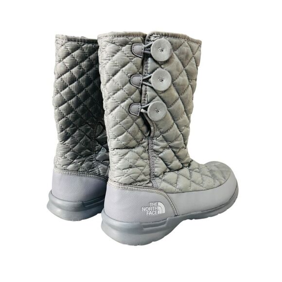 The North Face Thermoball Button-up Boot Women’s Gray Insulated Boots Sz 9 - Picture 5 of 10